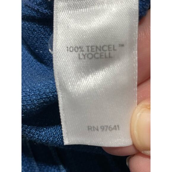 NWT J.Jill Women's Size XS Elastic Waist Lyocell Pants Shorewash Blue MSRP $89 - Picture 9 of 12